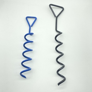 Ancres d'attache pour chien en spirale piquets d'ancre <span class=keywords><strong>au</strong></span> <span class=keywords><strong>sol</strong></span> robustes ensemble d'<span class=keywords><strong>ancrage</strong></span> de trampoline torsion vis de fixation de balançoire de tente - Product Image 2