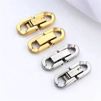 Bijoux en acier inoxydable Double U, chaîne cubaine épaisse, fermeture, lettre estampillée, Bracelet de luxe pour hommes, fermoir