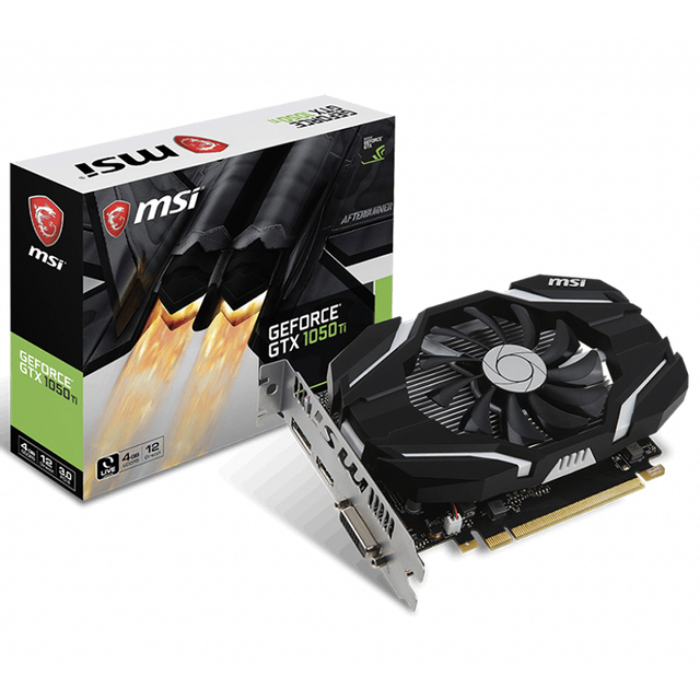 Used MSI GeForce GTX 1050 Ti 4G Gaming Graphics Card with 4GB 128-bit GDDR5 Memory Support Desktop