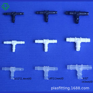 Accesorios de Tubería de Alta Calidad Tipo T, Serie 2, de Plástico PP-Nailon-PC, para Fluidos de Tinta, Uso Médico - Product Image 3