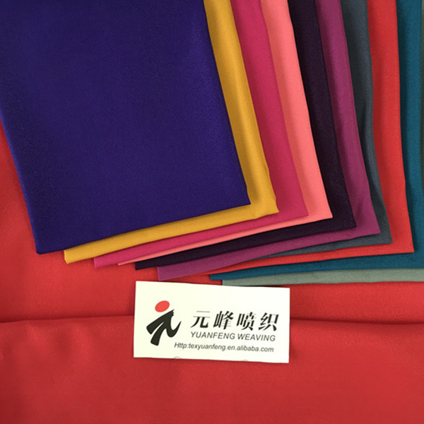 75D Diamond Chiffon Fabric Lightweight Anti-static 100% Polyester Fabric for Girls Wedding Garment