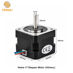 มอเตอร์สเต็ปเปอร์ Tenli Nema 17 ขนาด 42 มม. แบบ 2 เฟส ไฮบริด แรงบิด 0.65 นิวตันเมตร แบบไบโพลาร์ 200 ขั้นตอน สำหรับเครื่องเย็บปักถักร้อยสิ่งทอ - Product Image 2