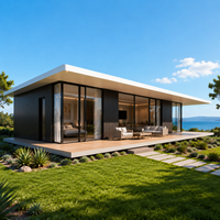 Villa préfabriquée moderne en acier léger, maison modulaire de luxe pour projets hôteliers et résidentiels