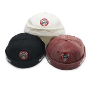 Adjustable New Style Custom Multi Color Cotton Embroidery Logo Denim Visorless Hip Pop Brimless Baseball Hats Caps