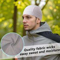 Gorro de calavera que absorbe la humedad, forro para casco, gorros para correr para hombres, motocicleta, ciclismo, gorro de cúpula transpirable, banda para el sudor