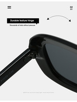 Nouvelles Lunettes de Soleil Designer 2026 à Grande Monture Double Pont, Style Simple et Tendance, Protection Solaire pour Vacances, Fêtes et Voyages