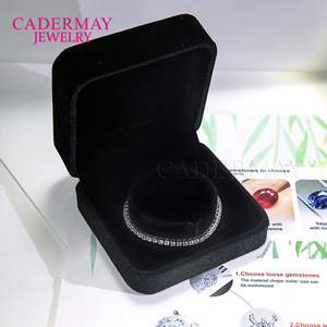 Cadermay Moissanite Tennis Bracelet 3mm D Color Channel Setting Geometric Design Hip Hop Jewelry for Men Women - Product Image 3