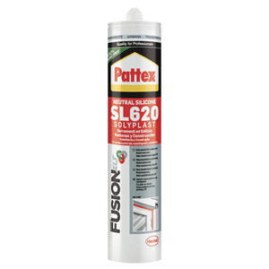 PATTEX SILICONE SL620 PARA VENTANAS Y EDIFICIOS TRANSPARENTE 300ml - Product Image 1