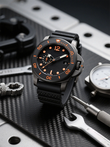 Antik erkek tam otomatik mekanik saat su geçirmez aydınlık 20mm lüks moda taç dijital ekran ile Charm - Product Image 2