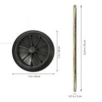 Roues de remplacement pour poubelle, poulie pour poubelle, poulie pour bac à déchets, pièces et accessoires pour poubelle