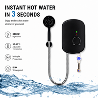 Nouveauté : Chauffe-eau électrique instantané 3500W, chauffe-eau rapide pour douche, prise EU US UK, chauffage rapide pour salle de bain
