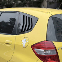 Cache de protection de la vitre triangulaire arrière de la voiture, garnitures de style pour Honda Fit Jazz 2008 2009 2010 2011 2012 2013, modification automobile