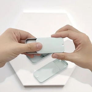 Makeup in Sliding <strong>Tins</strong> Sliding Mint <strong>Tin</strong> Box Custom Printed Metal Sliding <strong>Rectangular</strong> <strong>Tin</strong> Cosmetic - Product Image 4