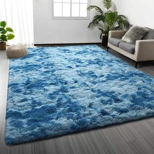 Alfombra plegable de lana de seda más popular de Amazon, alfombra teñida para sala de estar, alfombra gruesa de pelo largo para suelo de felpa, PUF elegante - Product Image 3