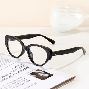 Montures de lunettes œil-de-chat à monture complète, verres en résine anti-lumière bleue, légères pour femmes, 2024 - Product Image 3