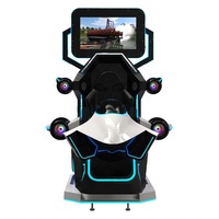 Simulador de vuelo de 360 grados, avión VR, trueno, vuelo, carreras, juego de disparos, helicóptero, parque de atracciones 9D a la venta