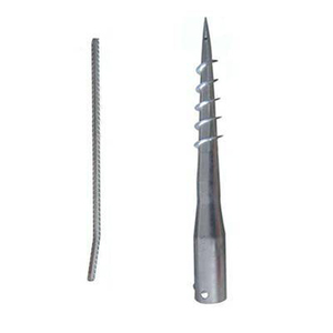 <span class=keywords><strong>Poteau</strong></span> d'<span class=keywords><strong>ancrage</strong></span> hélicoïdal en acier galvanisé avec finition TiCN - Product Image 4
