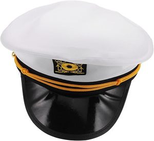 Captain Hats Adjustable White Sailors Navy <strong>Marine</strong> Admiral <strong>Caps</strong> - Product Image 3
