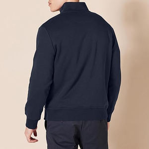 Sudaderas con Capucha Bordadas de Algodón 100% para Hombre, Personalizadas OEM, de Manga Larga, Ligeras, con Cierre de Cremallera de un Cuarto, para Golf de Invierno - Product Image 2