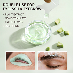 Couvercle doré à saveur personnalisée 8g adhésif naturel non irritant pour les cils fixation rapide kit <span class=keywords><strong>de</strong></span> levage des cils marque privée baume colle pour le levage des cils - Product Image 4