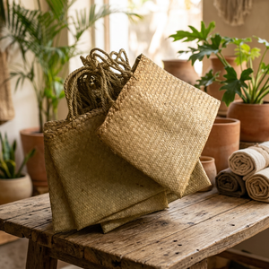 Natural Straw Bag, Sea Grass Bag, Straw <b>Hand</b> Bag - Product Image 3