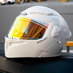 Nuevo <span class=keywords><strong>Casco</strong></span> <span class=keywords><strong>Integral</strong></span> PBRabbit con Doble Visera y Protección Solar, Cierre Doble D para Motocicleta/Vehículo Eléctrico, para Hombre y Mujer - Product Image 5