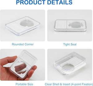 Porte-capsule en plastique de 24mm pour 25 <span class=keywords><strong>cents</strong></span> US Quarter 38mm NGC Morgan Peace IKE Silver Plastic Crafts - Product Image 4