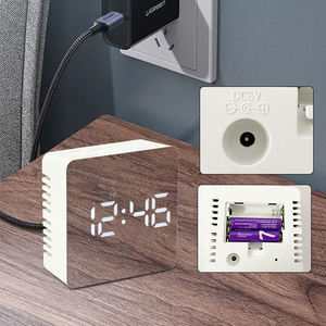 Đầu giường phòng New Home kỹ thuật số Cổ Điển Trung Quốc Nhà Gương mặt lịch bảng thông minh mini xách tay dễ thương bàn lớn LED đồng hồ báo thức - Product Image 3