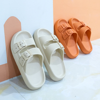 Ycfootwear Sandales Nuage à Double Boucle Réglable Chaussons Nuage Confortables pour Femmes