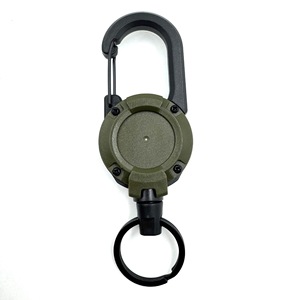Porte-clés en aluminium pour l'extérieur avec cordon rétractable pour la randonnée et le camping - Product Image 1