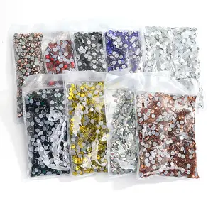 Hot-Fix Diamond Motif Rhinestones Flat Bottomed Circular Jewelry Accessories For Clothing For DIY Projects
