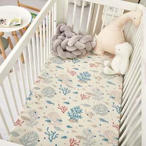 Sábanas Ajustables Suaves y Transpirables para Cuna de Bebé, Forros Elásticos y Portátiles para Corralito, Ropa de Cama Infantil - Product Image 5