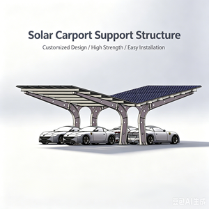 Structure de carport solaire personnalisée DIY, étanche, bifaciale, en aluminium, coût commercial - Product Image 4