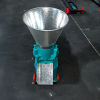 Machine à granulés d'aliments pour animaux de ferme à moteur électrique, compacte et facile à positionner, pour le bétail et les porcs
