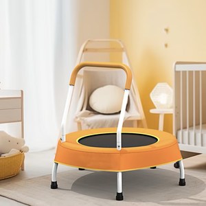 Kids <strong>Trampoline</strong> Indoor Outdoor Jumping Bed Play Toy with Breathable <strong>Canopy</strong> - Product Image 2