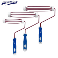 Cadre de rouleau à peinture en cage à 5 fils ANST Industrial 7 pouces, 9 pouces, 10 pouces avec tige de 6 mm de diamètre, acier inoxydable zingué, bricolage, OEM personnalisé