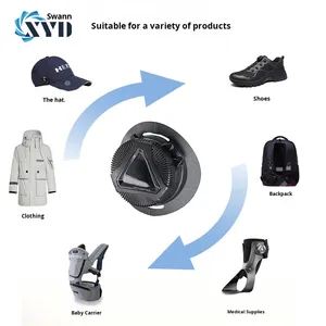 ระบบเชือกรองเท้าแบบหมุน XYD Cierre No-Tie รุ่นใหม่ ปี 2025 สำหรับรองเท้าลำลองและรองเท้ากีฬา - Product Image 2