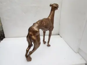 Gran Greyhound antiguo estatua estatuilla