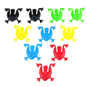 Juguete de Rana Saltarina de Plástico, Ranas Novedosas Divertidas que Rebotan al Presionar con el Dedo, para Niños, Regalos de Fiesta de Cumpleaños y Pascua, Color Aleatorio - Product Image 3