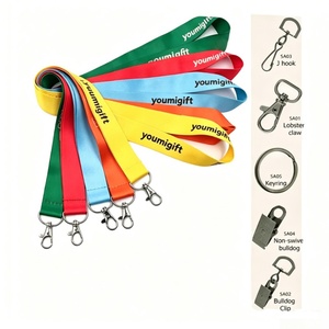 High Quality Personalized Customized Logo Factory Price <b>Polyester</b> Eco-friendly <b>Lanyard</b> Screen Printing Promotional <b>Lanyards</b> - Product Image 1