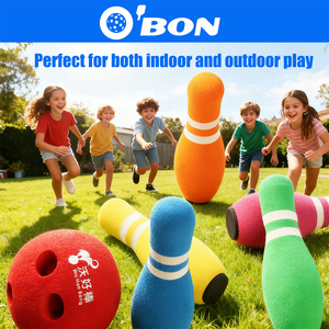 Ensemble de <span class=keywords><strong>bowling</strong></span> 6 pinces pour enfants, personnalisable et durable, de marque OEM, en <span class=keywords><strong>mousse</strong></span> du Guangdong, <span class=keywords><strong>jeu</strong></span> de <span class=keywords><strong>bowling</strong></span> complet pour enfants - Product Image 4