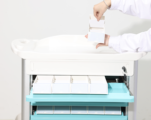 EM-ET111 Ziekenhuis Multifunctionele Nood <span class=keywords><strong>Trolley</strong></span> Kar Medicatie Anesthesie <span class=keywords><strong>Trolley</strong></span> <span class=keywords><strong>Trolley</strong></span> Met Wielen - Product Image 2