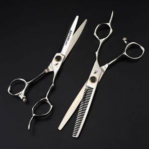 <span class=keywords><strong>Ciseaux</strong></span> de coiffure professionnels en acier inoxydable noir de 6,0 pouces F13 JP440C haut de gamme, <span class=keywords><strong>ciseaux</strong></span> plats et <span class=keywords><strong>ciseaux</strong></span> effilants à dents pour franges - Product Image 3