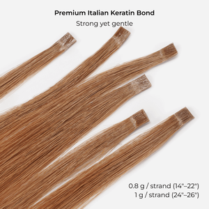 Extensiones de cabello con punta plana de enlace de queratina de EE. UU. Libre de aranceles 7 estrellas 100% Prime Remy Hair 25 unids/pack extensiones - Product Image 2