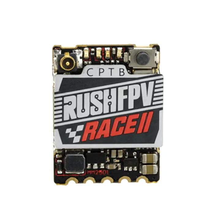 RUSHFPV TANK RACE II 5.8G VTX 48CH PitMode 25mW 100mW 200mW dapat diatur SmartAudio pemancar Video 20X15mm FPV Drone balap