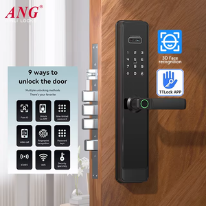 Anit-Thief 3D nhận dạng khuôn mặt ttlock Keyless Khóa cửa kỹ thuật số AA cung cấp pin thông minh mật khẩu vân tay khóa cửa nhôm - Product Image 2