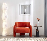 Canapé simple moderne de luxe, durable et doux pour balcon, fauteuil inclinable incurvé pour réception d'hôtel, salon de villégiature, salon