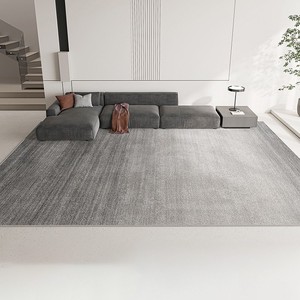 พรมปูพื้นทรงสี่เหลี่ยมผืนผ้าสีพื้นสไตล์นอร์ดิก ตรา Tong Hua ป้องกันคราบสกปรก เหมาะสำหรับห้องนั่งเล่น - Product Image 3