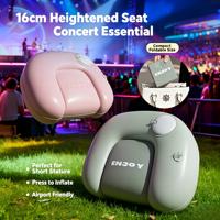 Nouveau Tabouret Gonflable pour Festival de Musique, Repose-Pieds Épaissi Gonflable par Pression, Coussin de Siège Gonflable Portable d'Extérieur, Vente en Gros