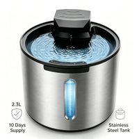 Fontaine à eau automatique intelligente pour animaux de compagnie, marque privée OEM ODM, avec filtration et circulation d'eau fraîche, grande capacité, pour chats et chiens